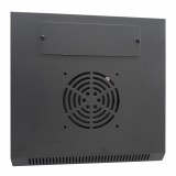 Armadio Rack 10'' a Muro 4 Unit&agrave; Pannelli Asportabili Nero