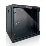 Armadio Rack 10'' a Muro 9 Unit&agrave; Pannelli Asportabili Nero