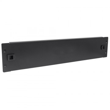 Pannello Cieco Toolless a Clip per Armadi Rack 19'' 2U Nero