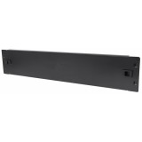 Pannello Cieco Toolless a Clip per Armadi Rack 19'' 2U Nero