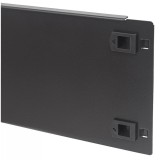 Pannello Cieco Toolless a Clip per Armadi Rack 19'' 3U Nero