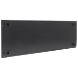 Pannello Cieco Toolless a Clip per Armadi Rack 19'' 4U Nero
