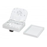 Scatola di connessione indoor FTTH per 4 fibre, 4 adattatori, IP20