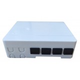 Scatola di connessione indoor FTTH per 4 fibre, 4 adattatori, IP20