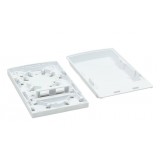 Scatola di Connessione Indoor FTTH per 2 fibre, 2 adattatori, IP20