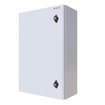 Armadio Rack 19'' a muro 10U grigio IP65 porta cieca prof. 400 mm