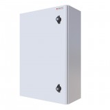 Armadio Rack 19'' a muro 10U grigio IP65 porta cieca prof. 400 mm