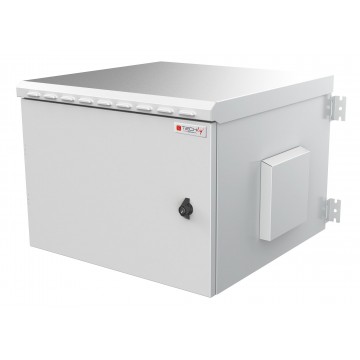 Armadio Rack 19'' a Parete 9U Grigio IP55 Porta Cieca prof. 600 mm