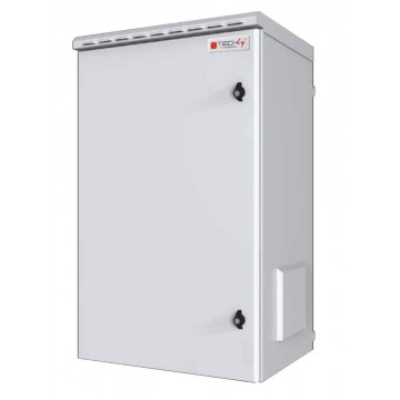 Armadio Rack 19'' a Parete 16U Grigio IP55 Porta Cieca prof. 450 mm