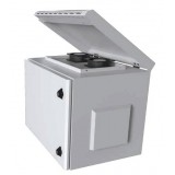 Armadio Rack 19'' a Parete 20U Grigio IP55 Porta Cieca prof. 450 mm