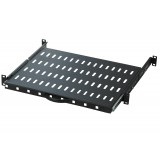 Mensola per Rack 19'' 600 mm Estraibile da 1U Nero