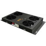 Kit di Ventilazione a Soffitto per Rack 19'' 4 Ventole Nero