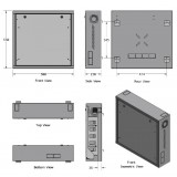 Box di Sicurezza per DVR e Sistemi di Videosorveglianza con Finestra per Schermo