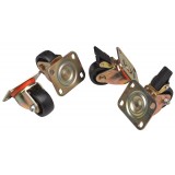 Kit 4 Ruote a 4 Punti di Fissaggio per Armadi Server Serie EN