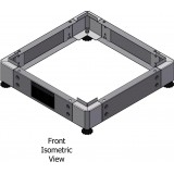 Zoccolo 600 x 800 mm per Armadi Rack Nero