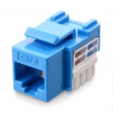 Frutto Keystone RJ45 Cat.6 UTP IDC 90&deg; Blu