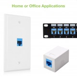 Frutto Keystone RJ45 Cat.6 UTP IDC 90&deg; Blu