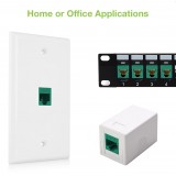 Frutto Keystone RJ45 Cat.6 UTP IDC 90&deg; Verde