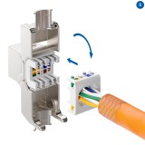 Frutto Keystone RJ45 Cat.6A STP Tool-Free