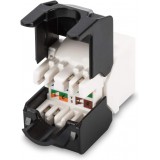 Frutto Keystone RJ45 Cat.6A UTP Tool-Free Bianco Nero