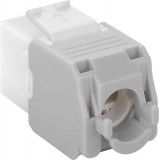 Frutto Keystone RJ45 Cat.6A UTP Tool-Free Bianco Grigio