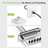 Adattatore Modulare Keystone RJ45 Accoppiatore di Rete Cat.6 F/F Schermato FTP