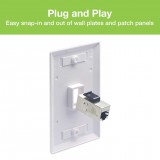 Adattatore Modulare Keystone RJ45 Accoppiatore di Rete Cat.6 F/F Schermato FTP