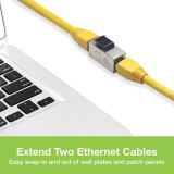 Adattatore Modulare Keystone RJ45 Accoppiatore di Rete Cat.5E F/F Schermato FTP