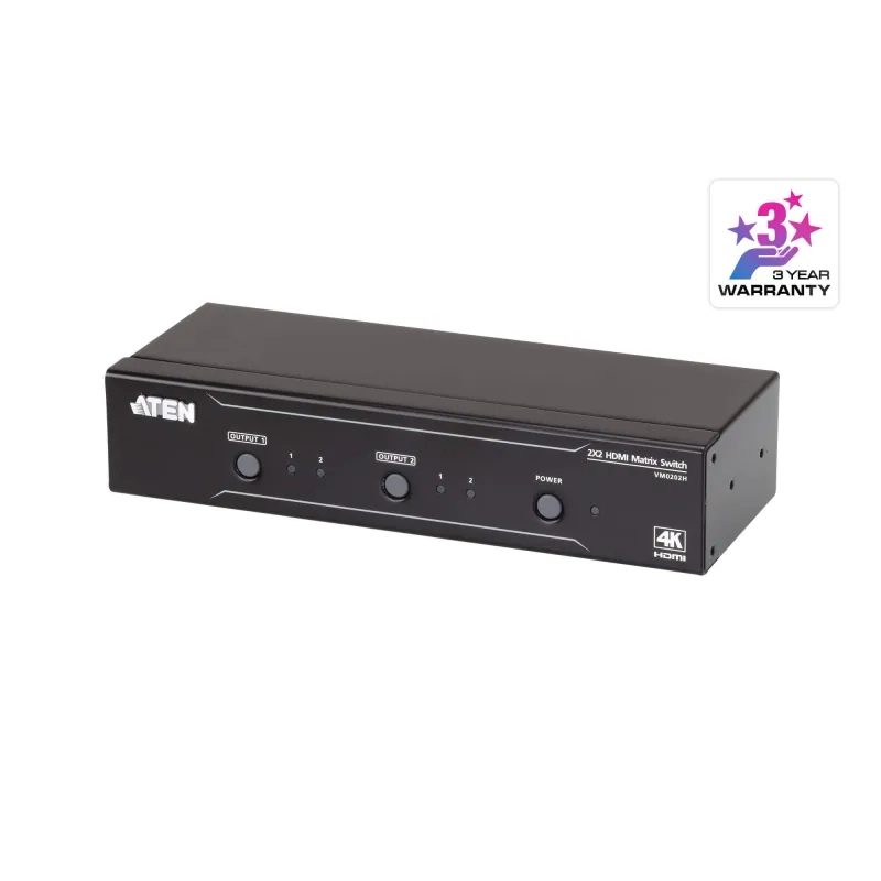 Aten 2x2 4K HDMI Matrix Switch, up to 15m