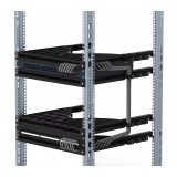Mensola Gestione Cavi su Rack 19'' 24 Porte P.600 mm