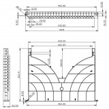 Mensola Gestione Cavi su Rack 19'' 24 Porte P.800 mm