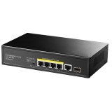 Switch 5 porte PoE+ Gigabit con 1 Slot SFP GS1005PTS1