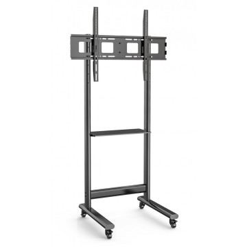 Supporto a carrello da Pavimento TV LCD/LED 50-90'' Altezza Regolabile con Mensola
