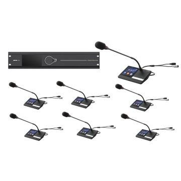 Sistema audio per conferenze con voto 7 microfoni