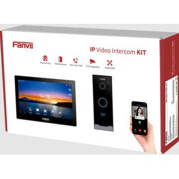 Fanvil VIK-01 kit videocitofono IP i60 con display e licenza mobile