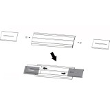 Kit Staffe e Braccio di Giunzione per Supporto Video Wall da Pavimento