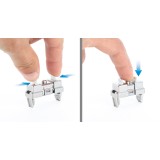 Confezione da 2 pz Clip di Montaggio su Rack 1U Senza Attrezzi