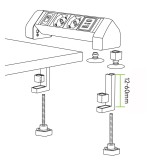 Multipresa da Tavolo 2 prese Italiane Bipasso 1 USB-C&trade; e 1 USB-A