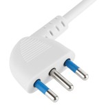 Presa Multipla a 2 Posti 10/16A Bipasso e 1 10/16A Bipasso Schuko con Interruttore