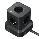 Multipresa da Tavolo USB Cube 5p 2xUSB-A 3xUSB-C&trade;