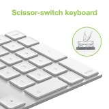 Tastierino Numerico BT V3.0 Wireless 34 Tasti Argento