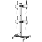 Supporto a Pavimento per 2 TV LCD/LED 32-60'' per Video Wall