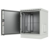 Armadio Rack 19'' a Pavimento 12U grigio IP66 Porta Cieca prof. 600 mm