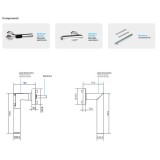 2N Fortis handle maniglia elettronica sinistra