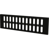 Piastra Adattatrice per 24 Adattatori a Bussola SC Duplex o 24 LC-Quad, Nera
