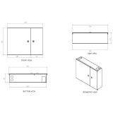 Box a Muro per Fibra Ottica Large Nero