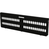 Piastra Adattatrice per 48 Adattatori a Bussola SC Simplex/24/48 LC Duplex/48 E2000 Simplex, Nera