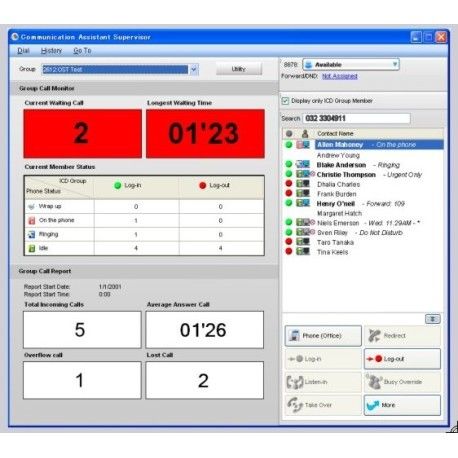 KX-NCS2301wJ Communication Assistant supervisor monitor