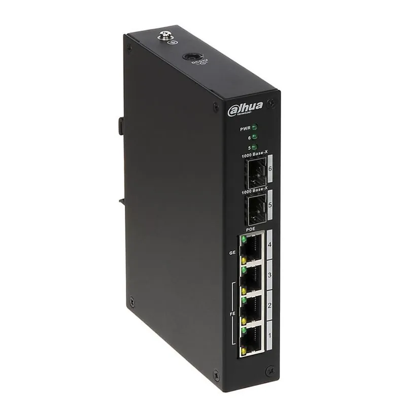 Dahua PFS3206-4P-96 switch 3 porte 10/100 PoE 1 HiPoE, 2 SFP