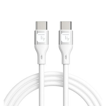 Cavo USB-C Maschio/Maschio USB 2.0 in Silicone 1m Bianco